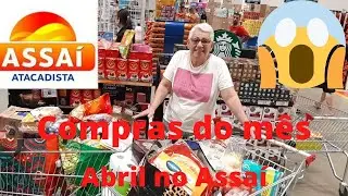 Compras de abril no assai atacadista |tudo muito caro fiquei passada