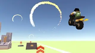 Update in Blocky Moto Racing! Ramps and trampolines!