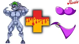 Naked Muscle Roxanne Wolf + Swimsuit 👙 = ??? | Fnaf & Garten of Banban Animation #rosie