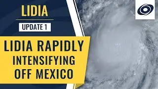 Hurricane Lidia an extremely dangerous hurricane rapidly intensifying near Mexico