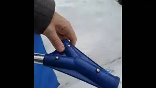 Скребок для уборки снега с крыши с тканью