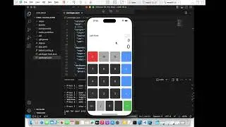 IM 2020 116 React Native Expo Cross Platform Calculator Demonstration on iOS Virtual Device