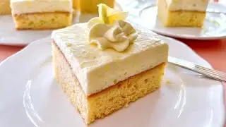 Most delicious Lemon cake with lemon cream