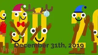 Happy new year number fun timeline 2017 to 2022