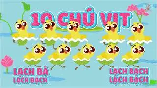 10 Chú Vịt Lạch Bạch | Bé Học Đếm | Nhạc Thiếu Nhi Hay | Voi TV
