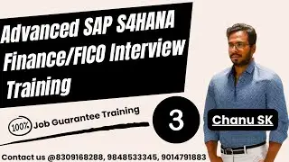 Advanced SAP S4HANA Finance Interview Training -3: SAP FICO Interview Preparation