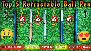सबसे ज्यादा SALE वाले Retractable Ball Pen || Review & Comparison by YT STATIONARY 🔥🔥🔥🔥
