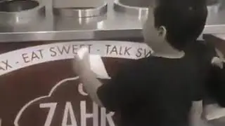 Child has had enough of vendor's shenanigans