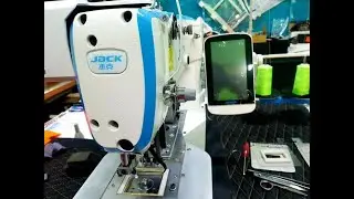 Пришивание липучки на швейном полуавтомате Jack JK 1906