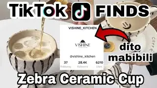 Tiktok Finds Zebra Ceramic Cup sobrang ganda | Vishine Kitchen