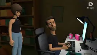 playing game with Lisa(animation)