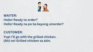 Casual Restaurant Conversations in English and Tagalog | Everyday Scenarios