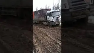 Дороги Якутии. Scania. Скания 