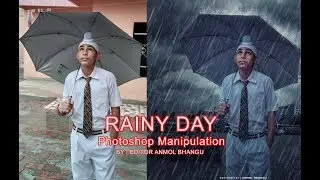 Rainy day- photoshop manipulation | rain effect | photoshop cc tutorial