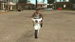 GTA: SA — Vigilante mission on a bike.