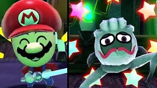 Super Mario Miitopia - Quad Skulleton Boss Battle (Switch)