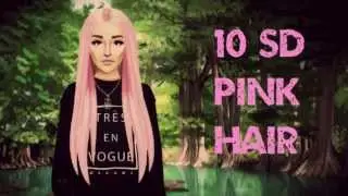 10 stardollars Pink Hair