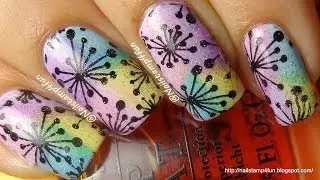 Nail Stamping Tutorial Using OPI Sheer Tints