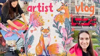 A day in my life in London - Day in the life of an artist // Screen printing workshop in London