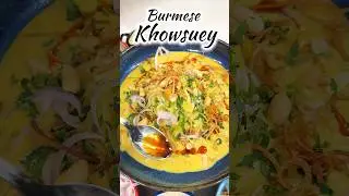 Easy Burmese Khowsuey Recipe | Rich & Creamy Coconut Noodle Soup | homemade Burmese cuisine 