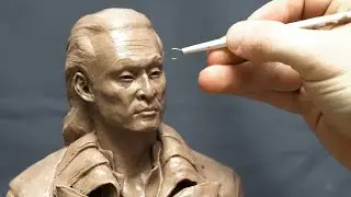 Sculpting a Portrait Shang Tsung / Hiroyuki Tagawa. Mortal Kombat