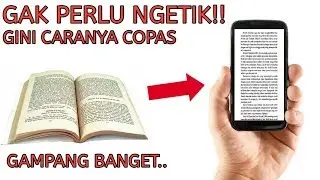 CARA SALIN TULISAN/TEKS DARI BUKU KE HP TANPA MENGETIK