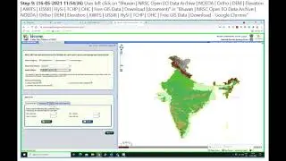 How can I download DEM (digital elevation model) in Bhuvan?