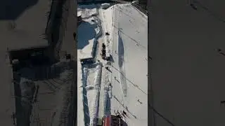 Горнолыжка в Бутово #бутово #горнолыжныйкурорт #dronevideo #drone #dji #лыжи #спорт #москва #битца