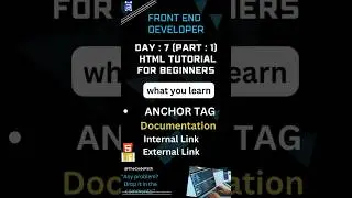 Top Web Developer Reveals Secret to Perfect HTML Anchor Tags ||#htmltutorial #html5 #shorts #coding