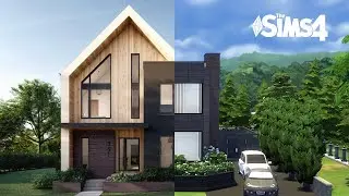 The Sims 4 | Downtown Calgary Scandinavian Modern House | No CC | Speed Build