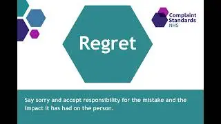 NHS Complaint Standards: the three R's