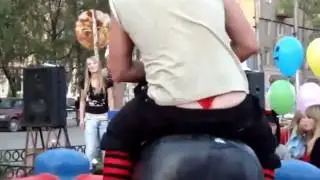 guy shows his thong ass.avi