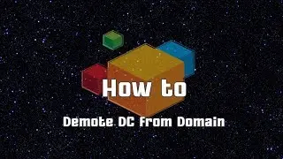 How to Demote DC from Domain