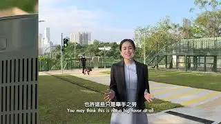 訓練員示範如何運用「模擬行人過路燈」進行訓練