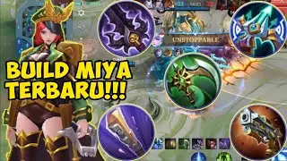 TUTORIAL MIYA TERBARU 2023! BUILD MIYA TERSAKIT 2023 EMANG GILA DAMAGE NYA | TOP GLOBAL MIYA - MLBB