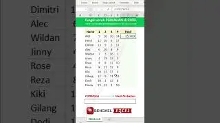fungsi untuk perkalian di excel 