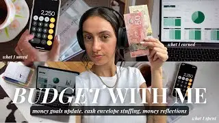 MONTHLY MONEY RESET | my cash budget *exact amounts*, high earning month + personal finance goals 💸