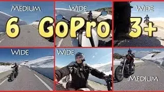 Filming with 6 GoPro Hero 3+ on a motorbike trip. Honda nc700x.