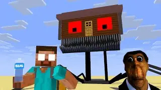 MOBS : HEROBRINE STUCK IN THE DESERT - Minecraft Animation