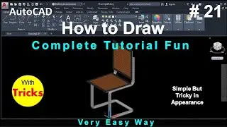 how to create chair in autocad || how to create  #21|| 3D || Autocad || annex it || design