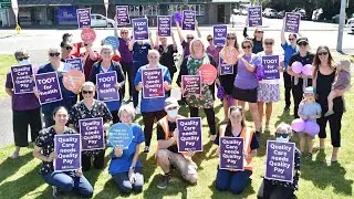 Nurses strike for four hours