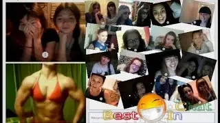 Реакция девушек на бодибилдершу в Чатрулетке)))))