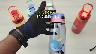 Garrafinha bico de silicone antivazamento - Achados da Shopee