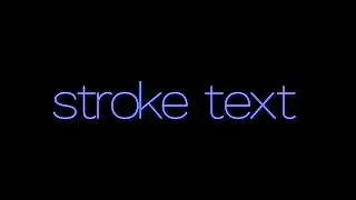 Stroke Text Animation | In After Effect Tutorial
