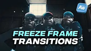 How to create 3 FREEZE FRAME TRANSITIONS in After Effects!