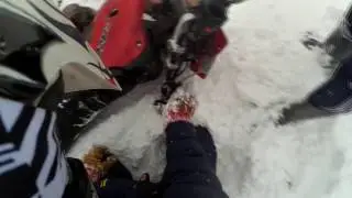 Жёсткое падение на мотоцикле