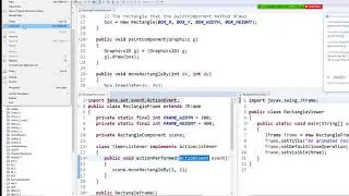 JAVA Programming -  GUI project move box by Timer