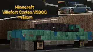 Minecraft build Cyberpunk 2077 vehicle - Villefort Cortes V5000 