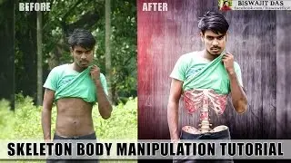 Skeleton Body Manipulation Photo Editing - Best Photoshop Tutorial