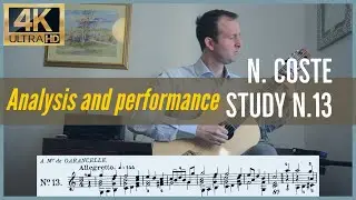 Napoleon Coste, study n. 13 op. 38. Analysis and Performance. (SUB ITA)